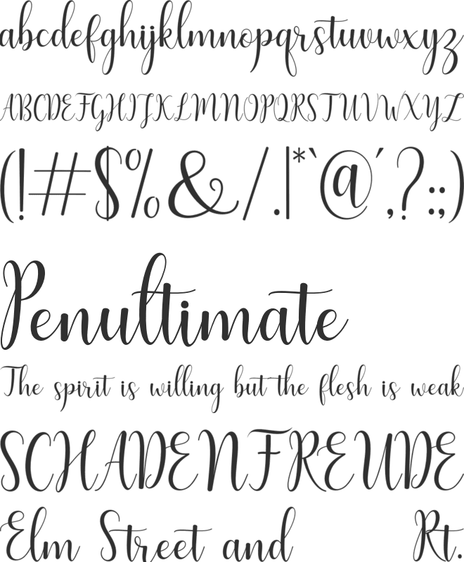 Humble font preview