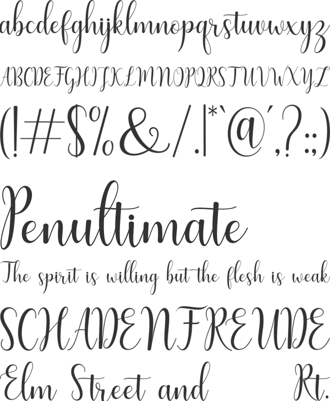 Humble font preview