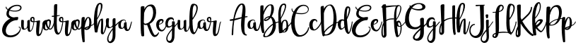 Eurotrophya Regular font