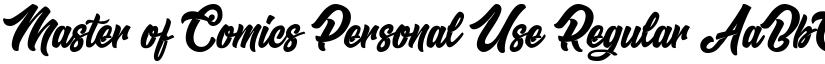 Master of Comics Personal Use Regular font