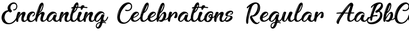 Enchanting Celebrations Regular font