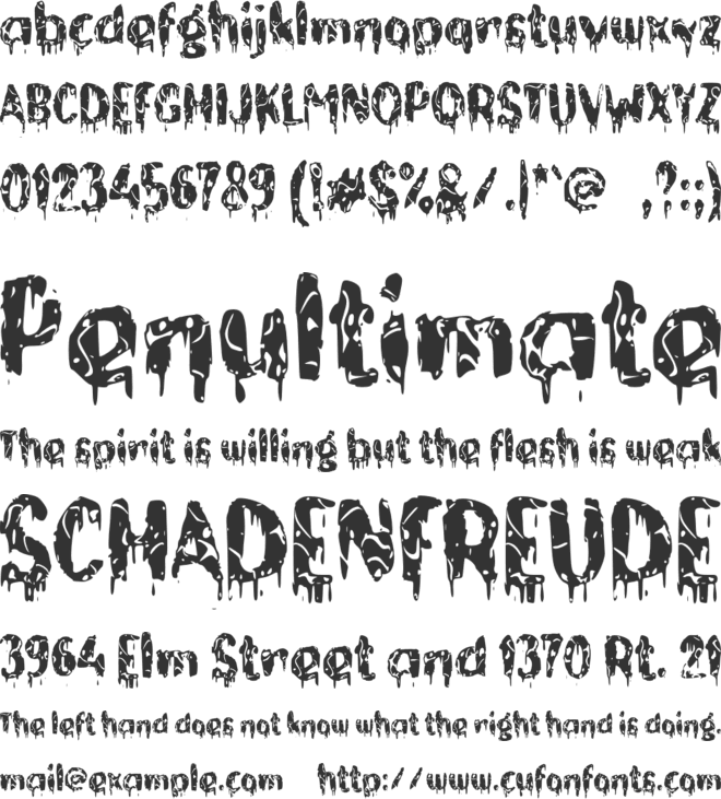 c Caos Kecap font preview