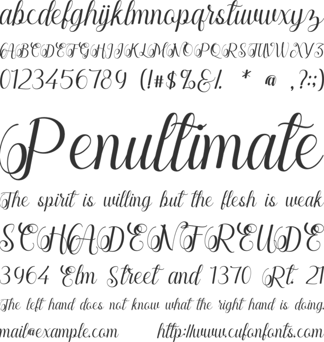 Syakirah font preview