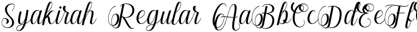 Syakirah Regular font