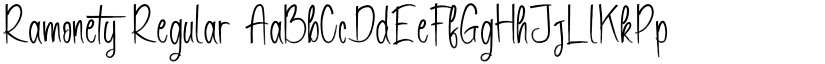 Ramonety Regular font