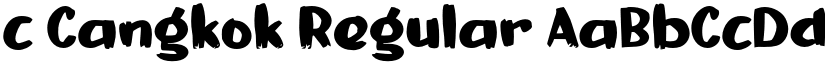 c Cangkok Regular font