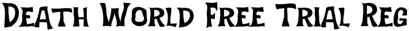 Death World Free Trial Regular font