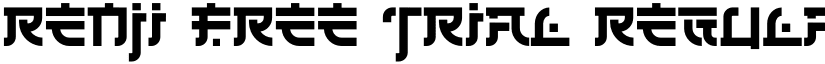 Renji Free Trial Regular font