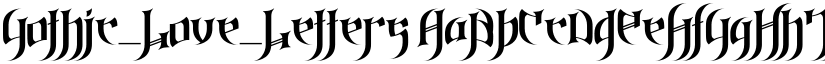 Gothic_Love_Letters font