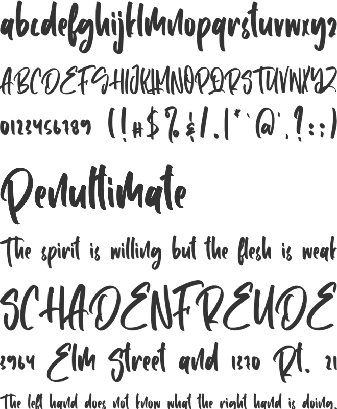 Shohibul font preview
