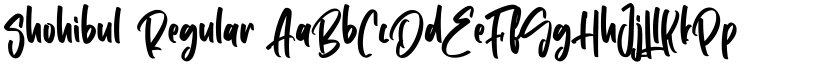 Shohibul Regular font