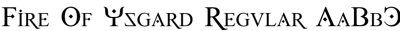 Fire Of Ysgard Regular font