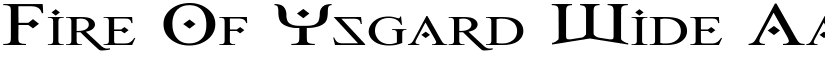 Fire Of Ysgard Wide font