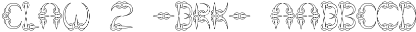 CLAW 2 -BRK- font