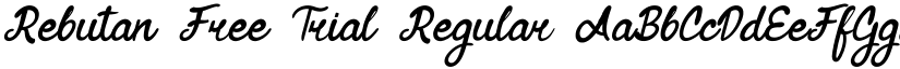 Rebutan Free Trial Regular font