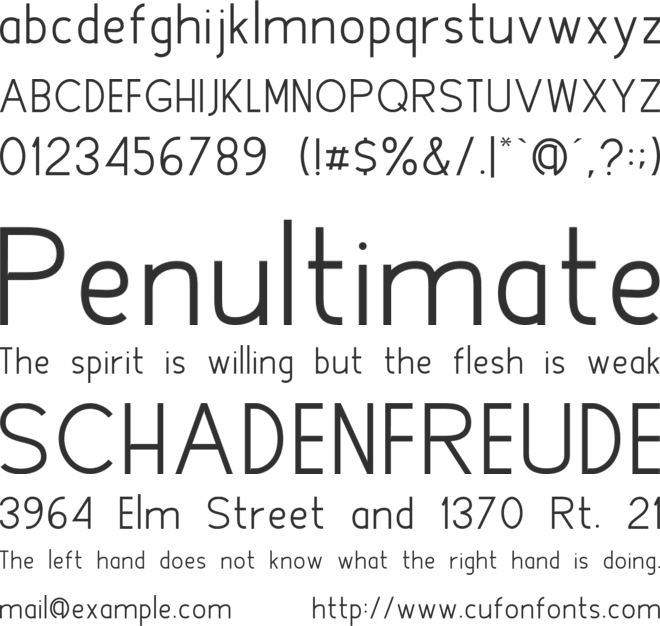 Lovely Amatis Sans Serif font preview