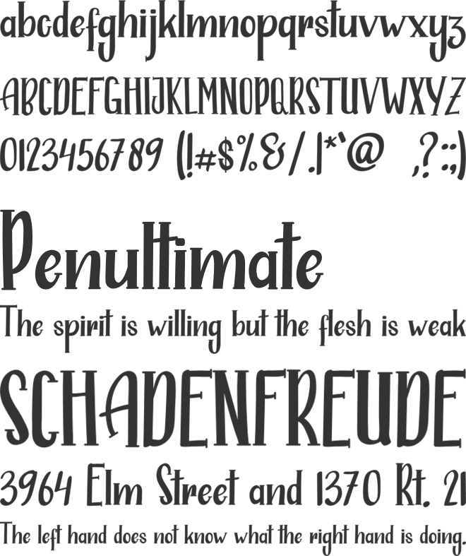 ALASKANA font preview