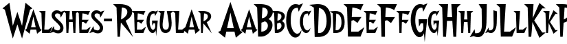 Walshes-Regular font