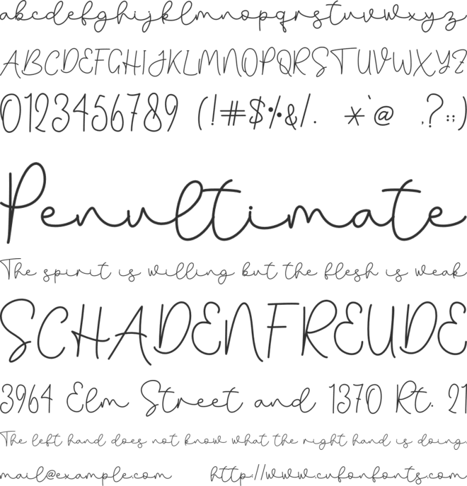 Salminah - Personal Use font preview