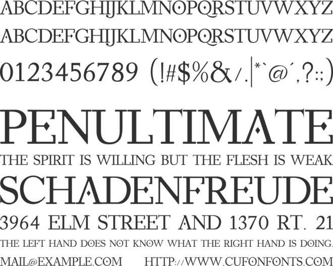 BlackPearl font preview