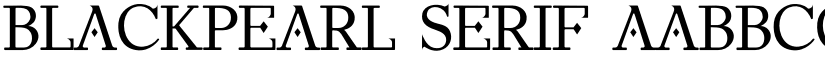 BlackPearl Serif font