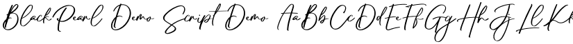 BlackPearl Demo Script Demo font