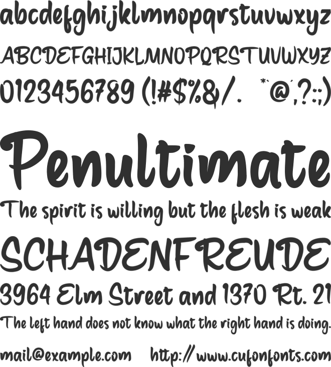 Godef font preview