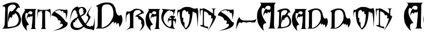 Bats&Dragons-Abaddon font