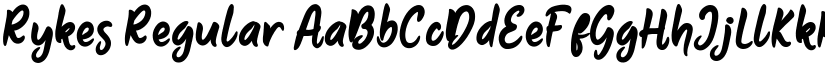 Rykes Regular font