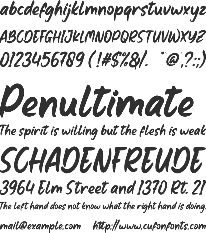 Bounty font preview