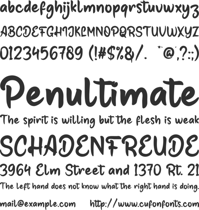 Dotter font preview