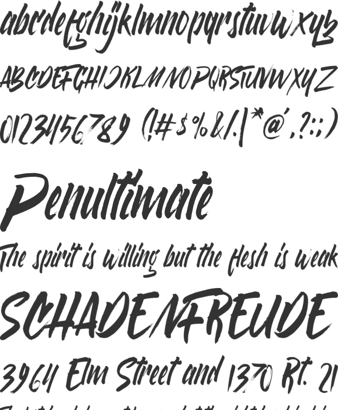 Varokah font preview