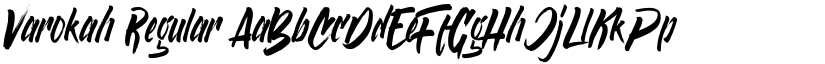 Varokah Regular font