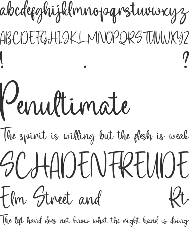 Frederica font preview