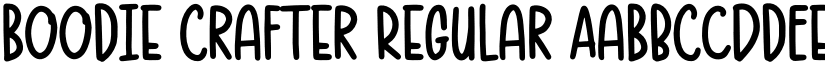 Boodie Crafter Regular font