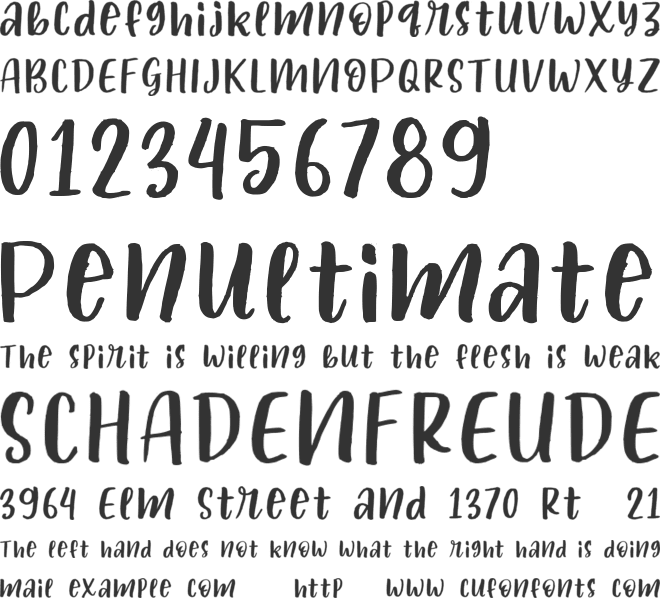 bestlover font preview