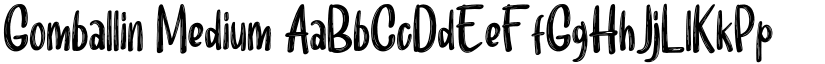 Gomballin Medium font