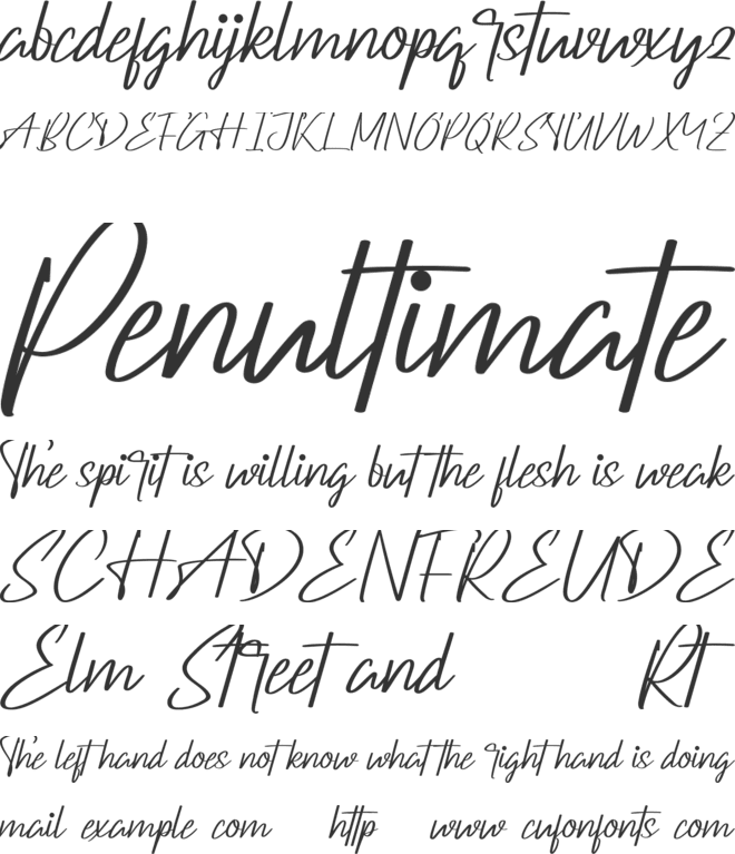 Darkboats Demo font preview