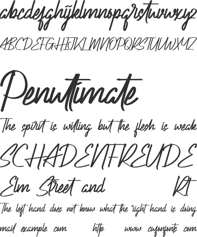 Actinide Demo font preview