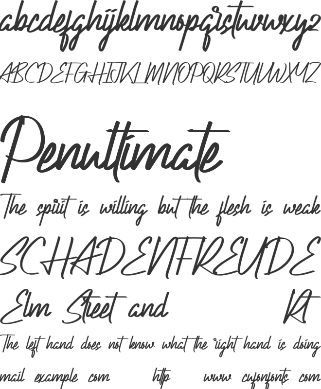 Actinide Demo font preview