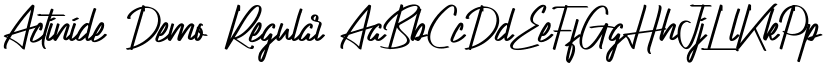 Actinide Demo Regular font