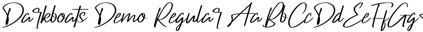Darkboats Demo Regular font