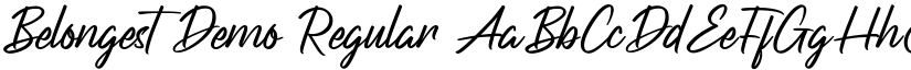 Belongest Demo Regular font