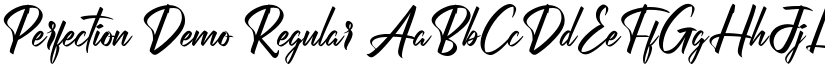 Perfection Demo Regular font