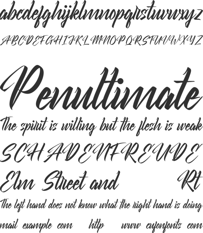 Theirself Demo font preview
