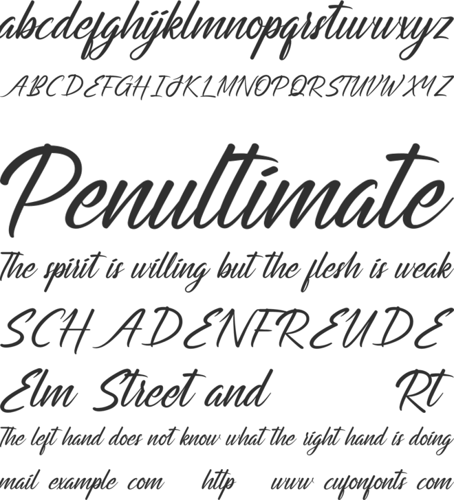 Astriangle Demo font preview
