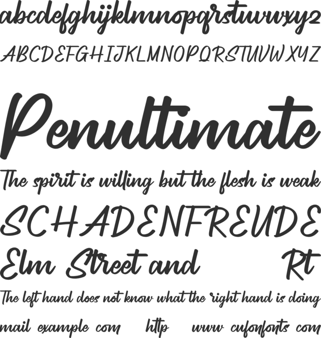Housefront Demo font preview