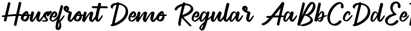 Housefront Demo Regular font