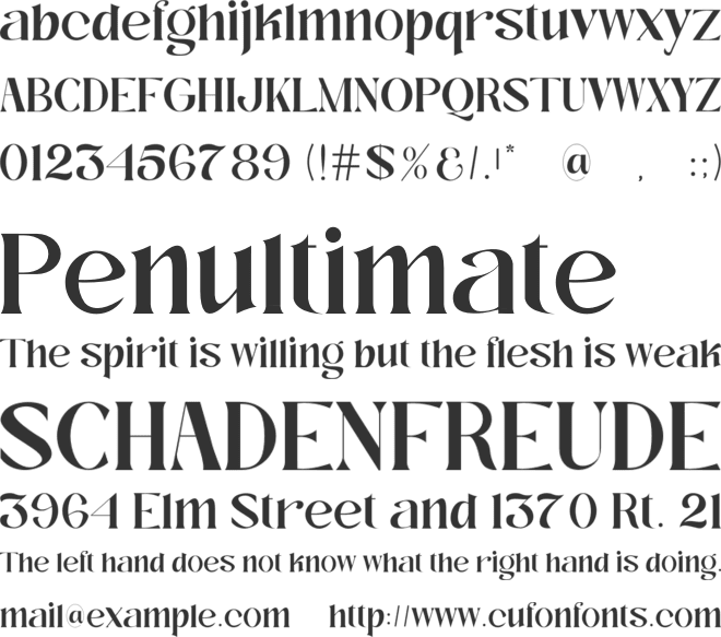 Happy Working font preview