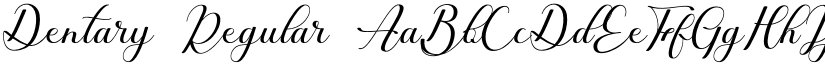 Dentary Regular font